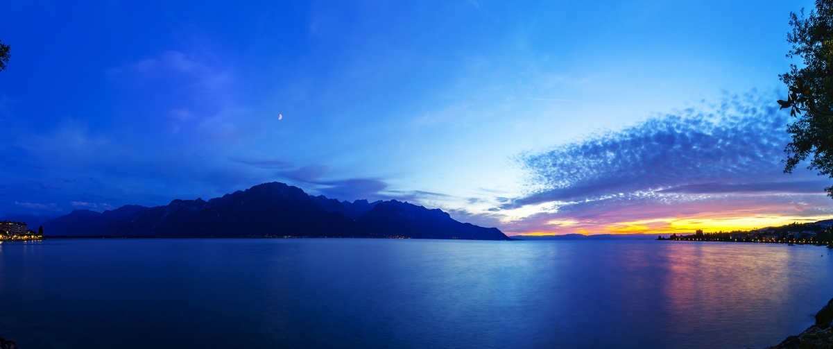 Lake Geneva 3440x1440 landscape wall