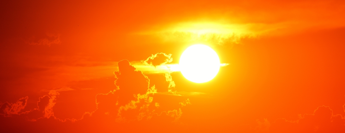 Sunset romantic sun afterglow yellow