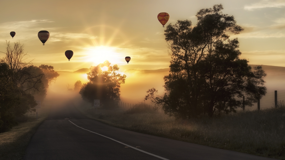 Balloon hot air sky flying