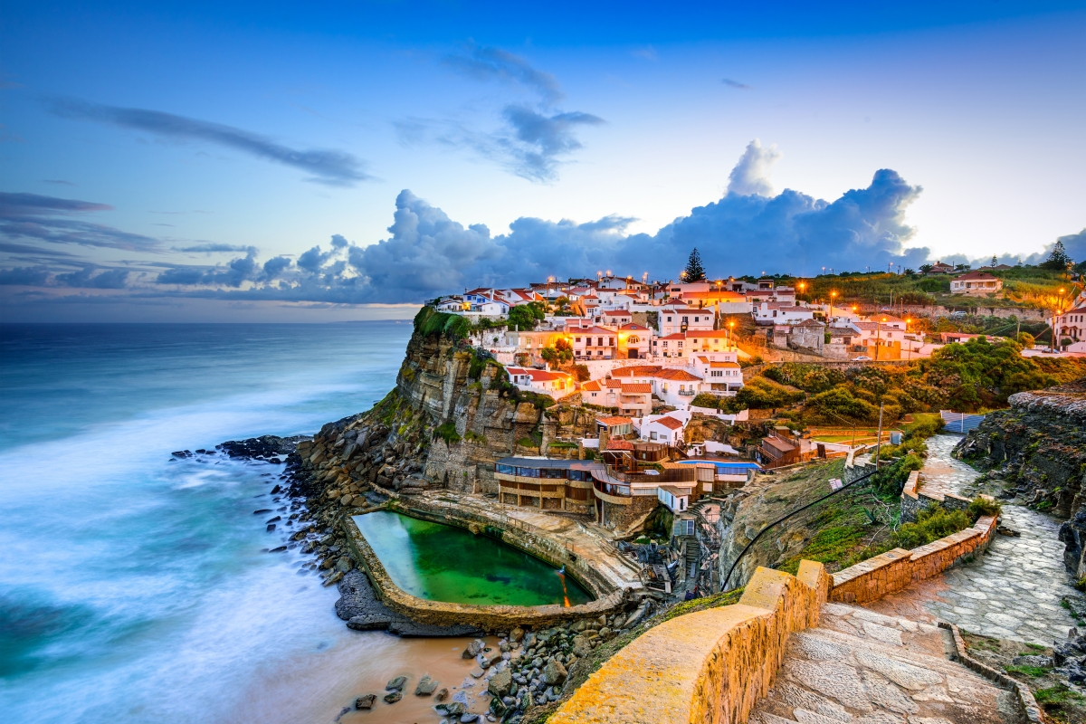 Seaside wind in the small town of Sintra, Portugal