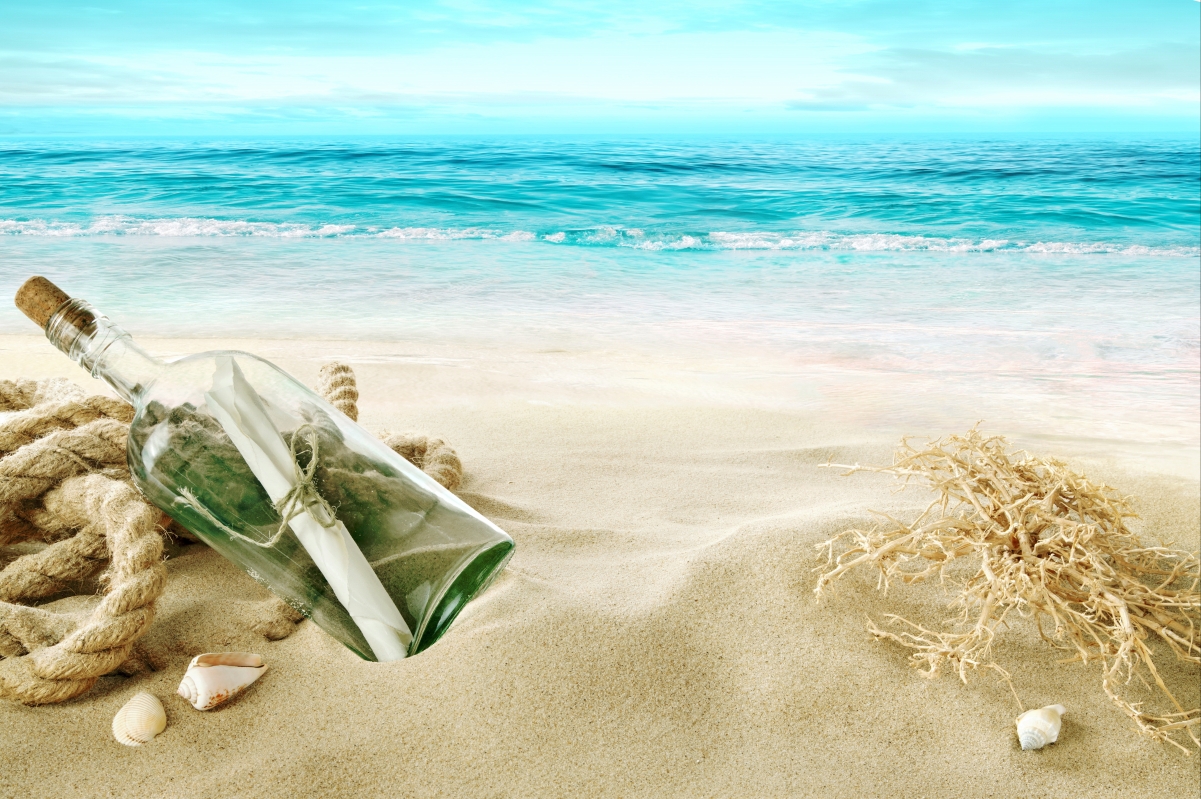 Bottle Letter Beach Shell 5K Wind