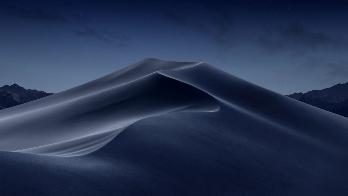 Apple System Mojave Desert Night