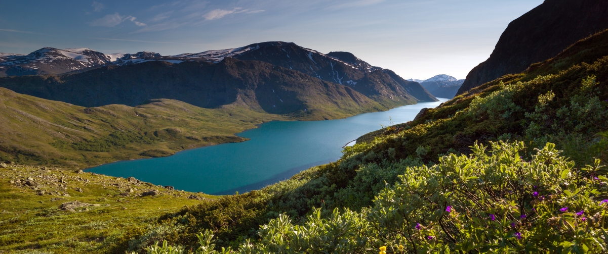 Norway besseggen landscape 3440x