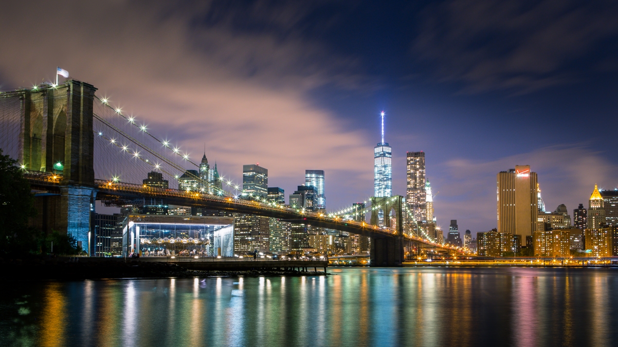 New York Financial District and Wall Street 4k wind