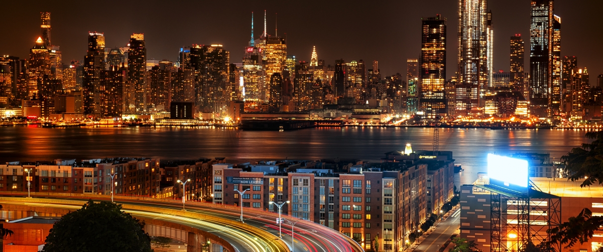 New York City Night View 3440x1440 Wind