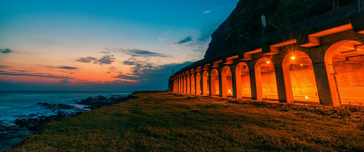 Nanyaming tunnel sunrise scenery 3440
