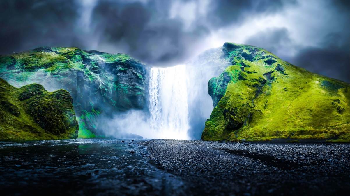 Fantasy Waterfall 3840x2160 Wallpaper