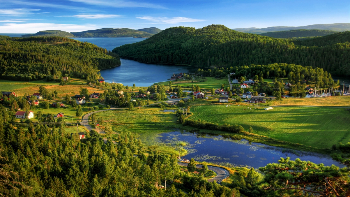 Beautiful landscape country scenery 4k wallpaper