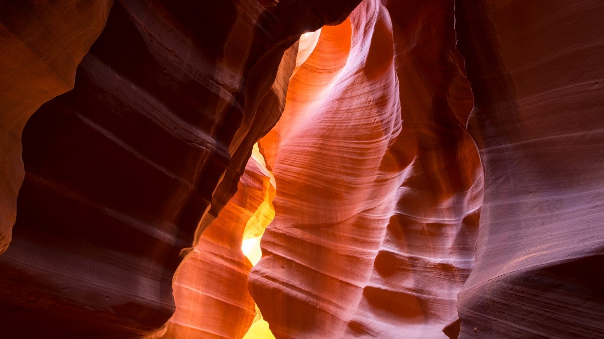 Beautiful antelope canyon scenery 4k wall
