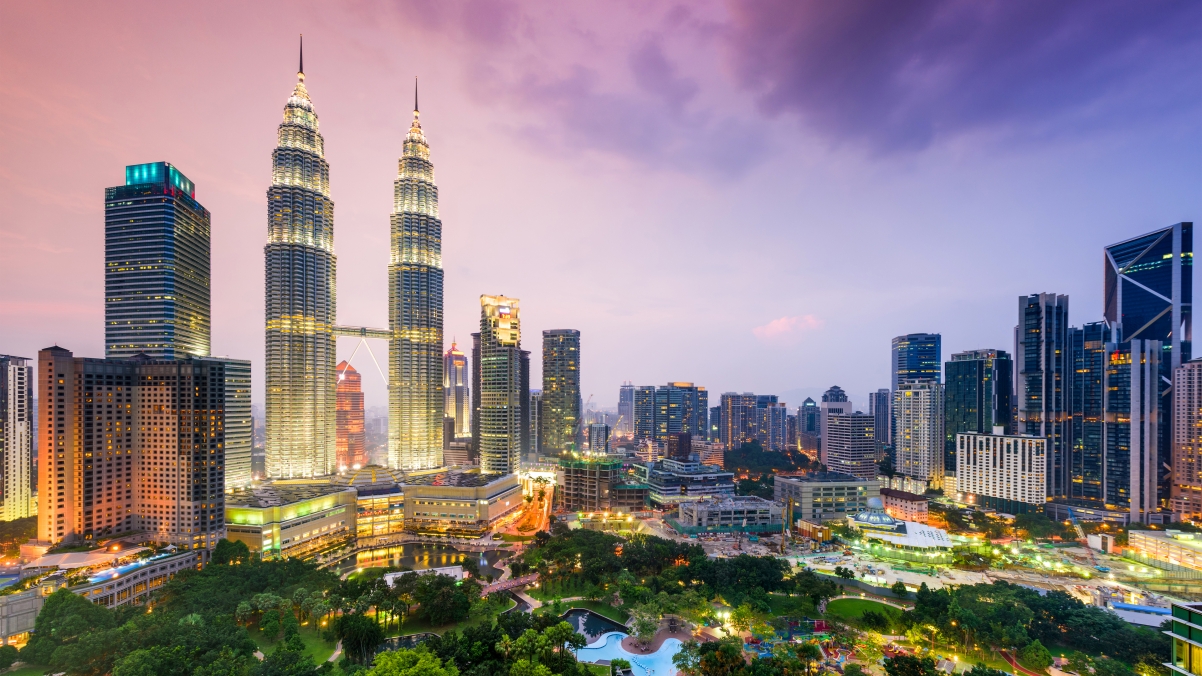 Malaysia, night, Kuala Lumpur, Morocco