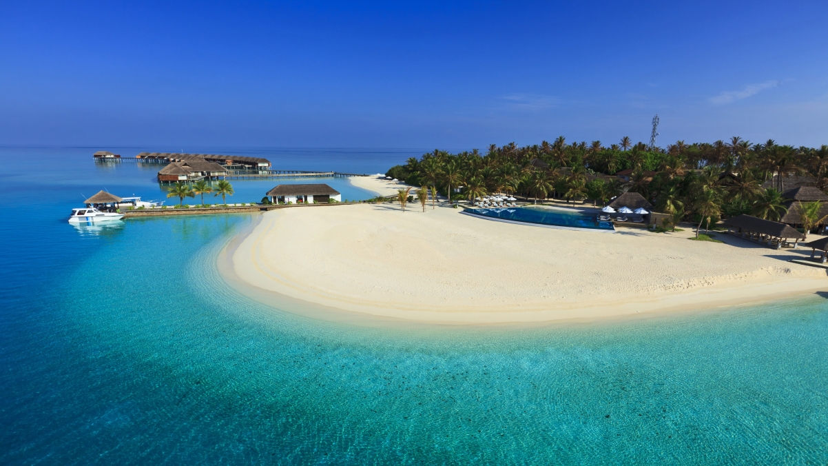 Maldives Paradise Island Sea 4K Wind