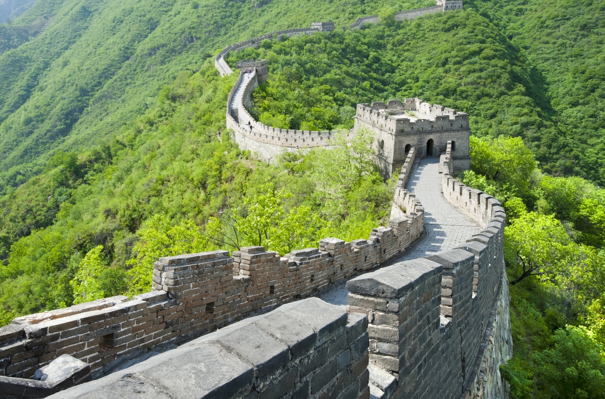 Green Great Wall Landscape 4K Wallpaper