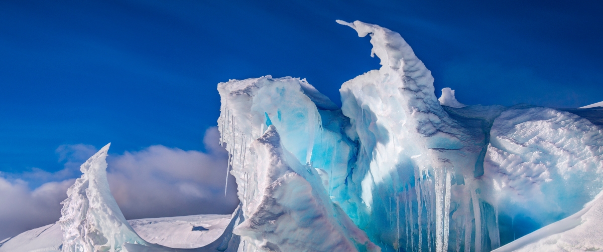 Ross Ice Shelf Antarctica 3440x14