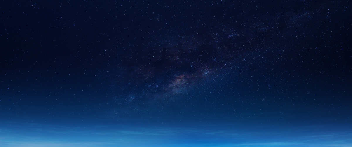 Blue Milky Way Starry Sky 3440x1440 Wall