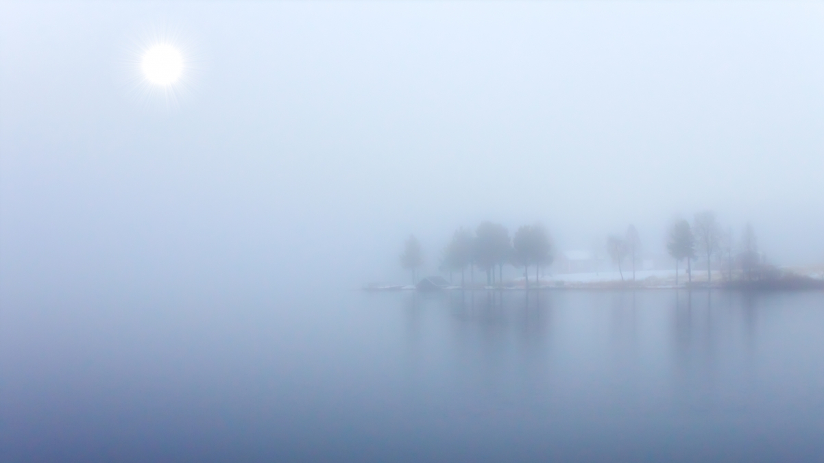 Blue fog 4k wallpaper