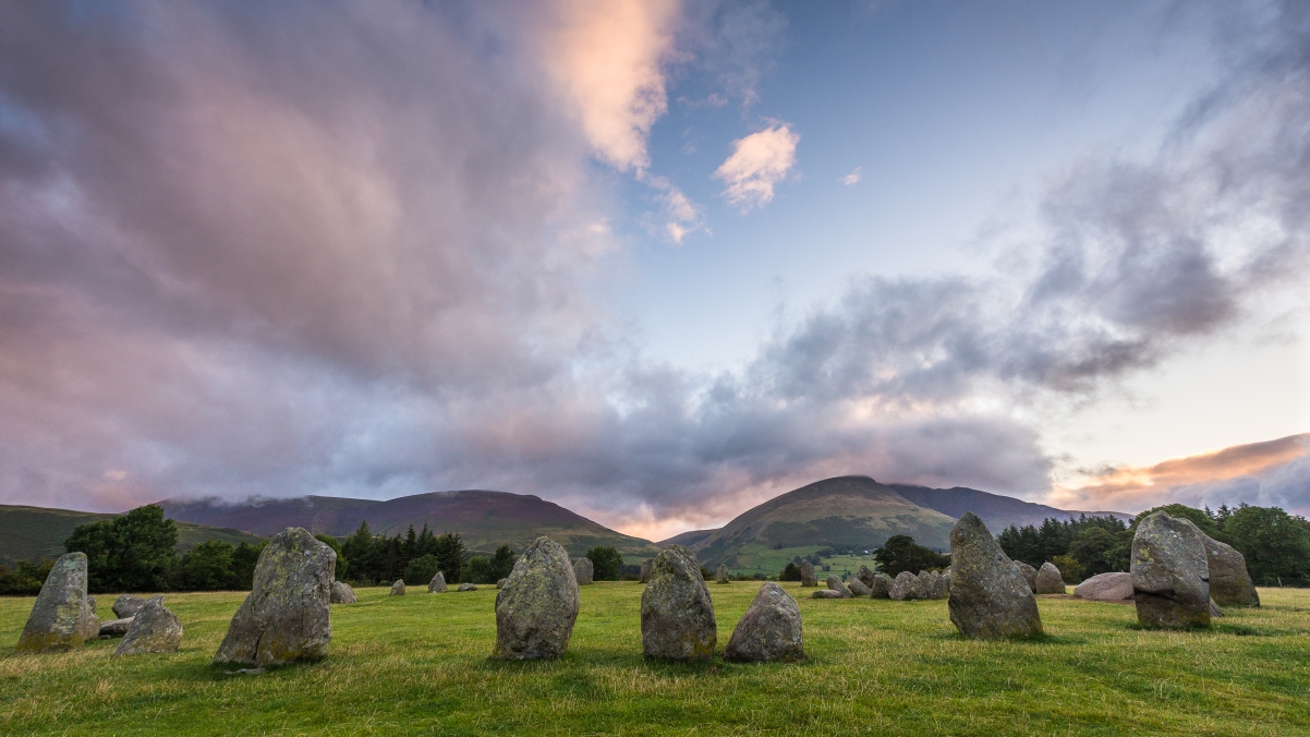 Caserigue stone circle landscape 4k wallpaper