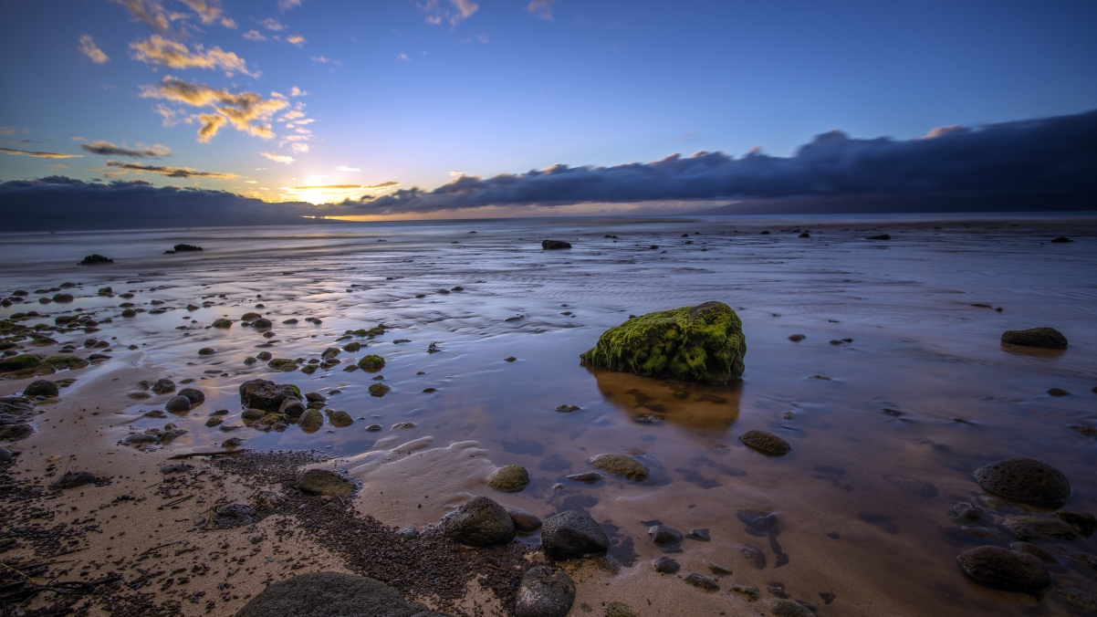 Kaanapali coast sunset 4k landscape