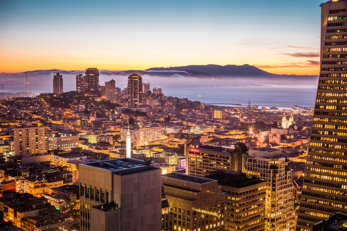 Beautiful evening in the San Francisco Bay area