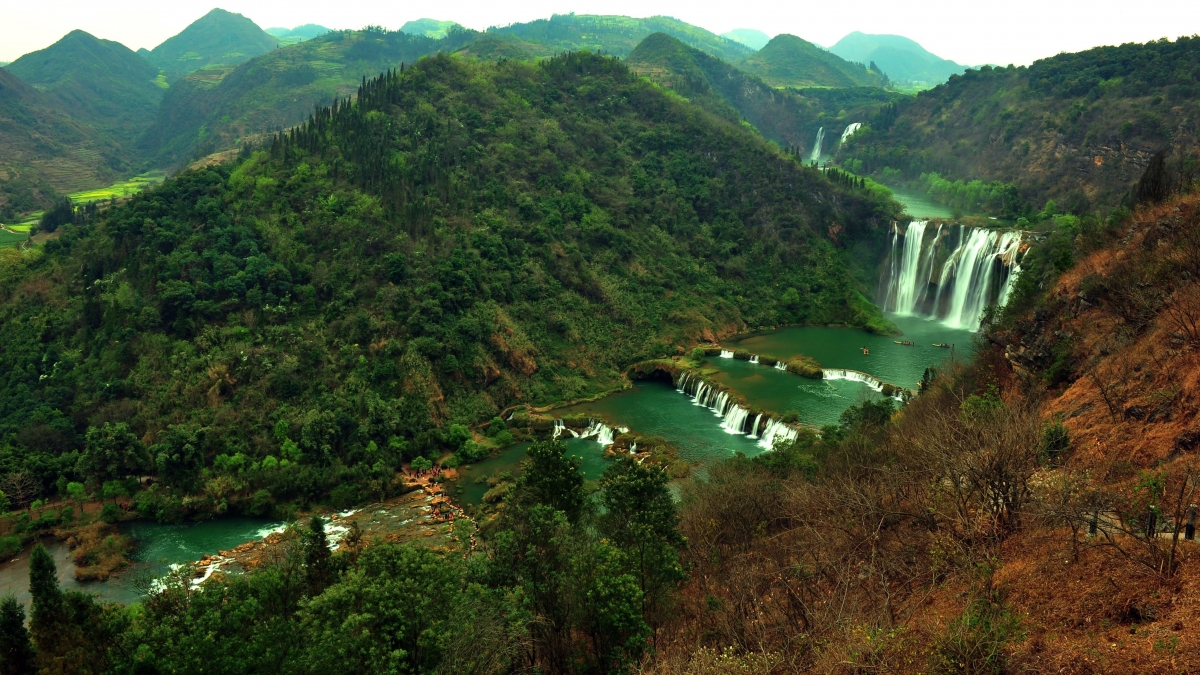 Jiulong Waterfall HD Scenery Picture