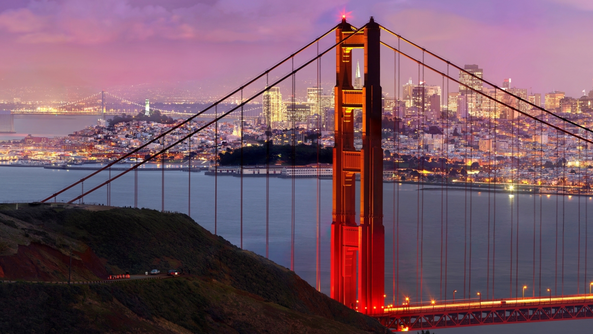 Golden Gate Bridge scenery mac 5k HD official