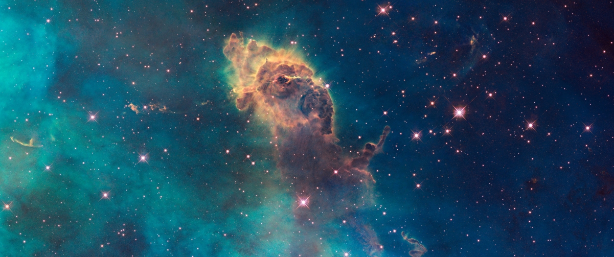 Stars with fish screen wallpaper 3440x144