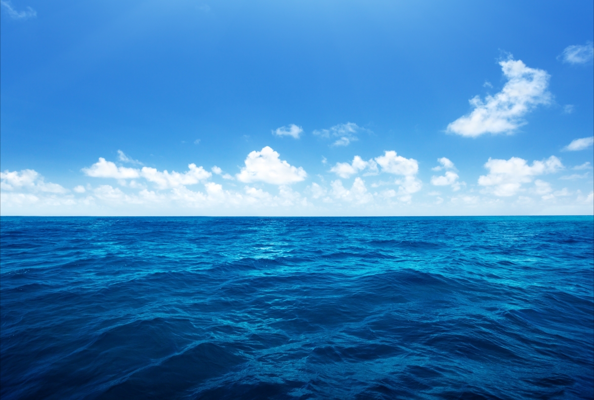 Ocean blue sea sky cloud