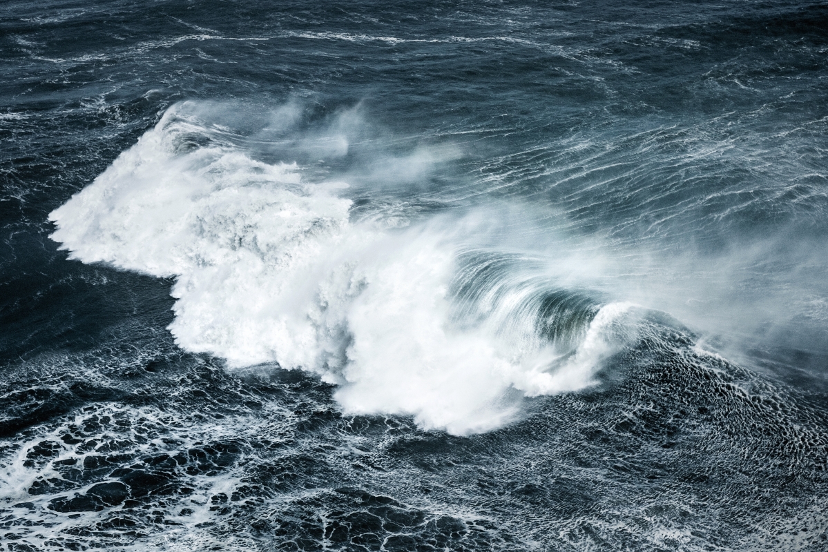 Ocean big wave ocean wave 4K landscape wall