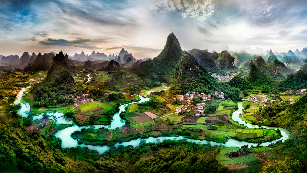 Guangxi Guilin Landscape HD Scenery 4K