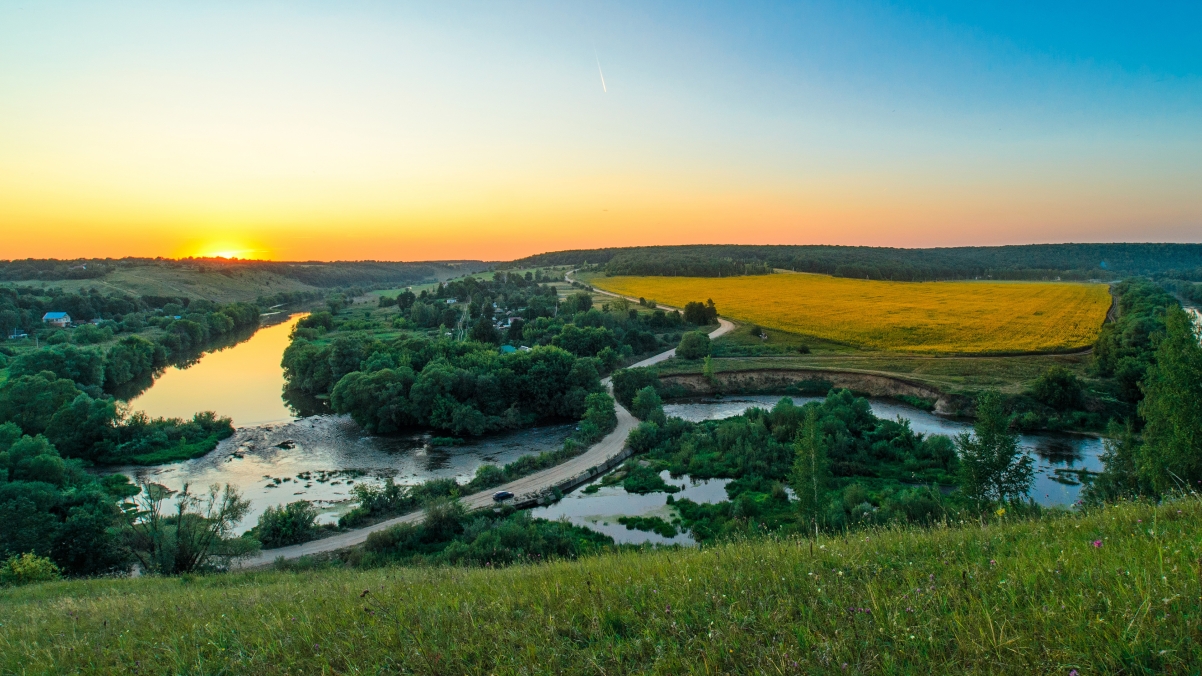 Near the village of Vyazovo, Russia