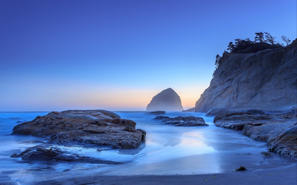 Sunset in Pacific City, Oregon