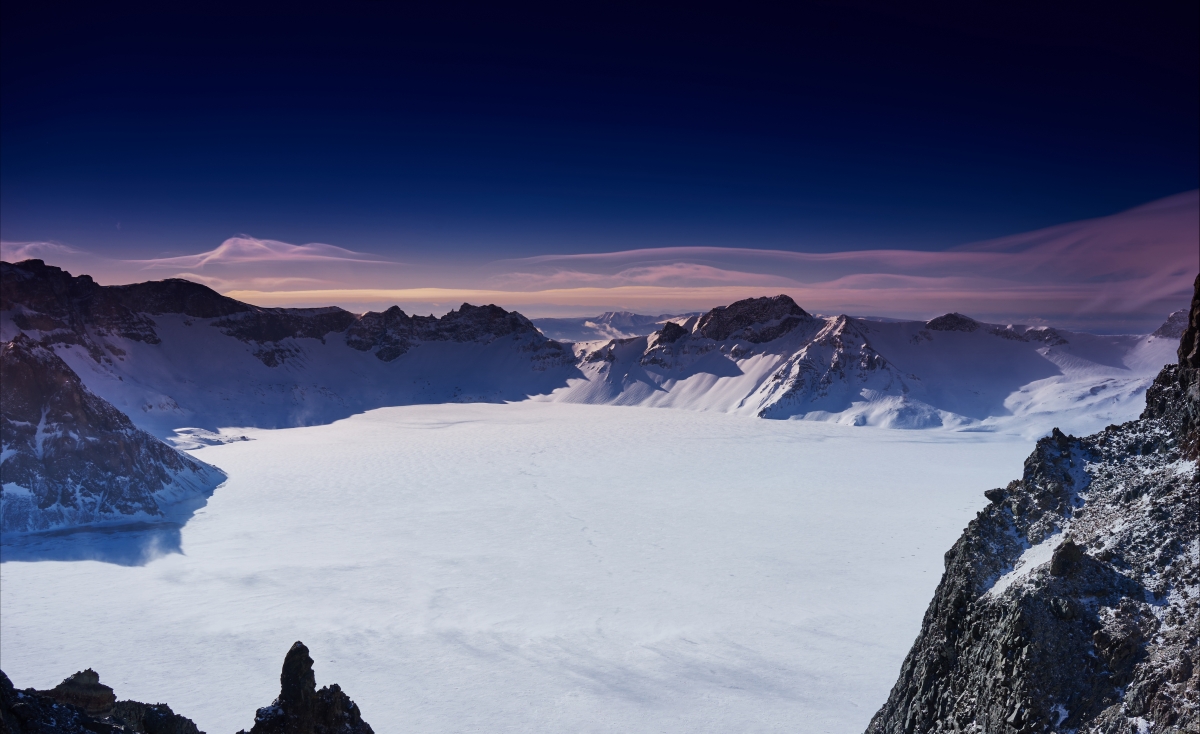 Winter Changbai Mountain scenery 6k picture