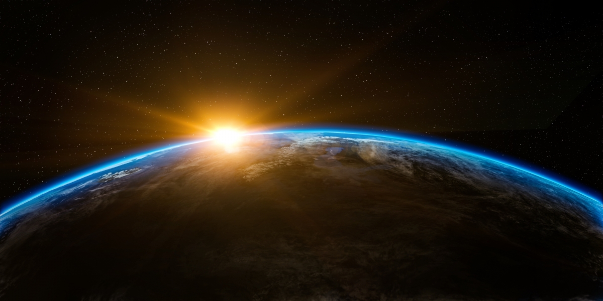 Cosmic landscape of the sun on the surface of the earth