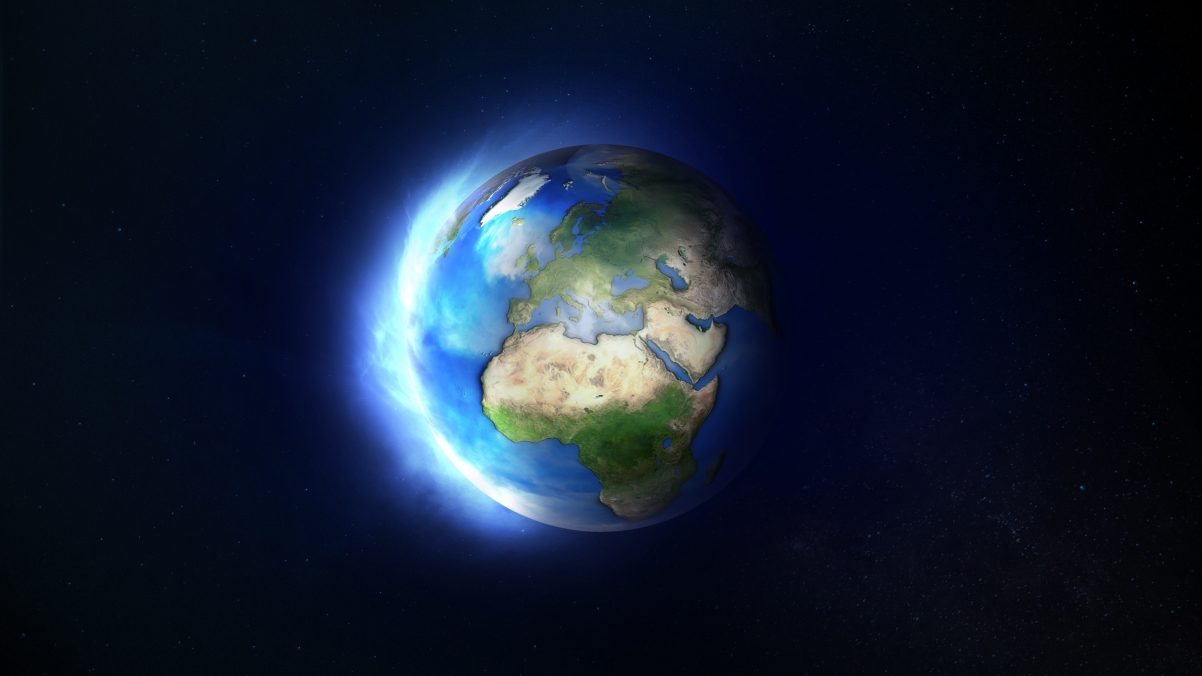 Earth planet global space universe