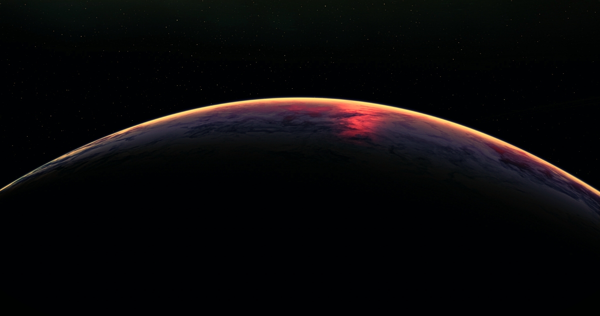 Earth atmosphere space stars cosmos
