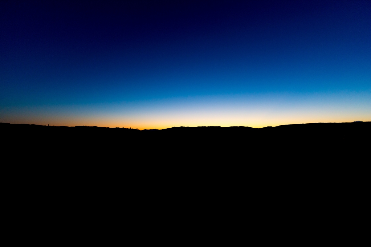 Horizon, sky, night landscape 5k