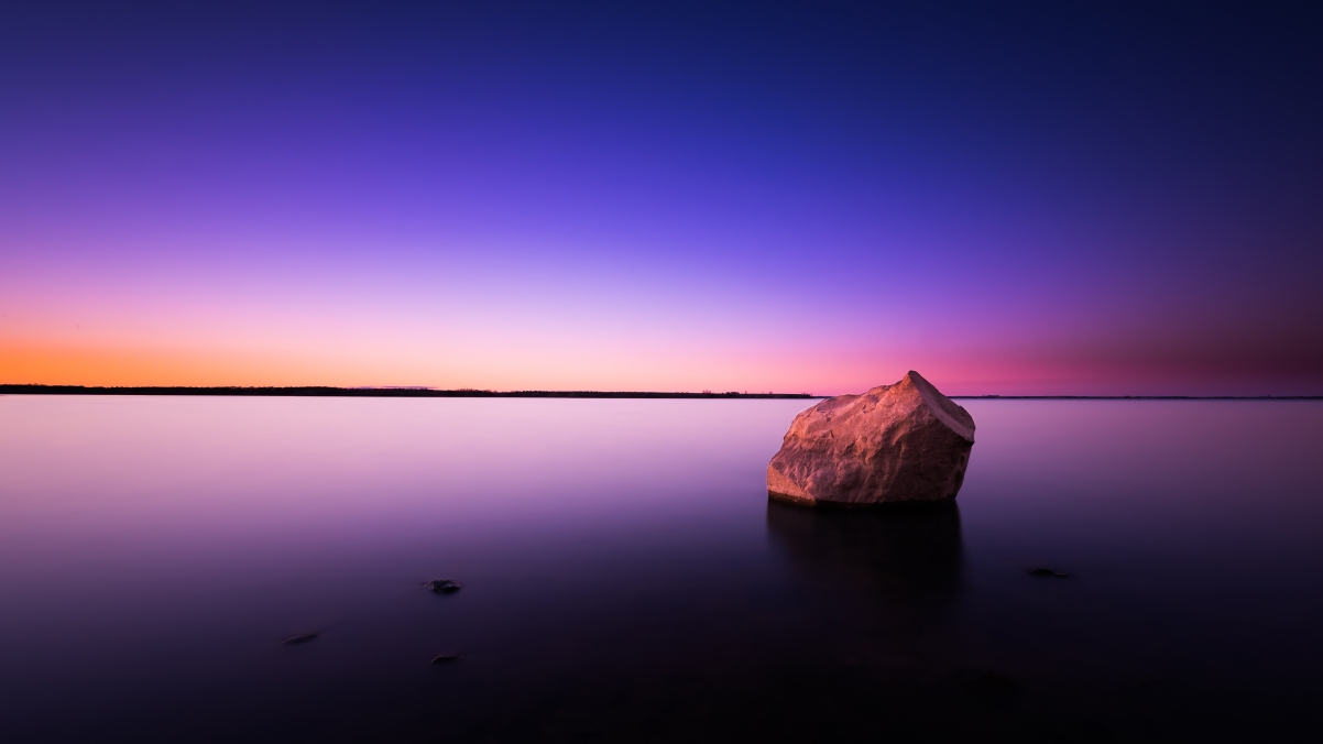 Horizon Lake from sunset to dusk