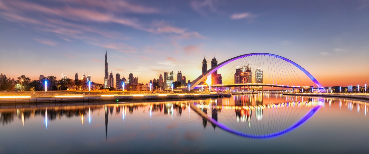 Dubai city scenery 3440x1440 wall