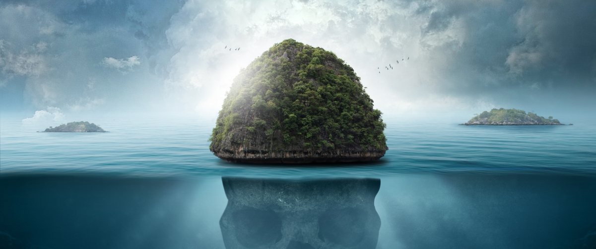 Island Landscape 3440x1440 Wallpaper