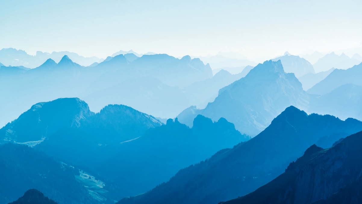 Nature, mountains, fog, 4K landscape wallpaper