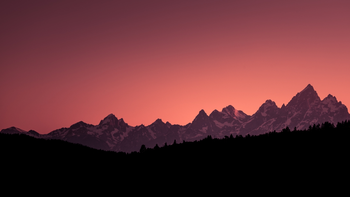 Grand Teton National Park sunset 4k