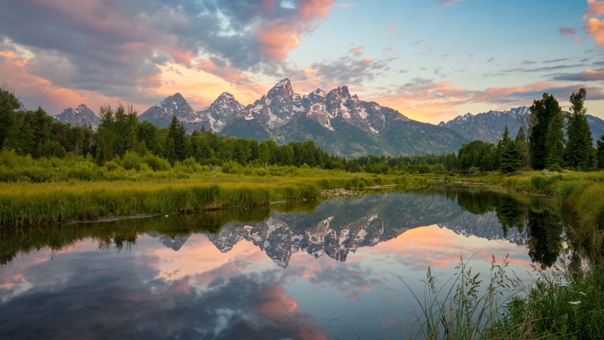 Sunrise wind in Grand Teton National Park