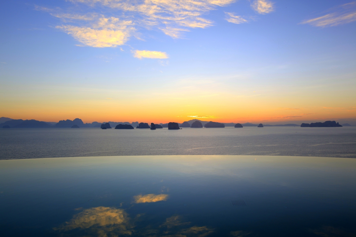 Sea water mountain rock sky 4