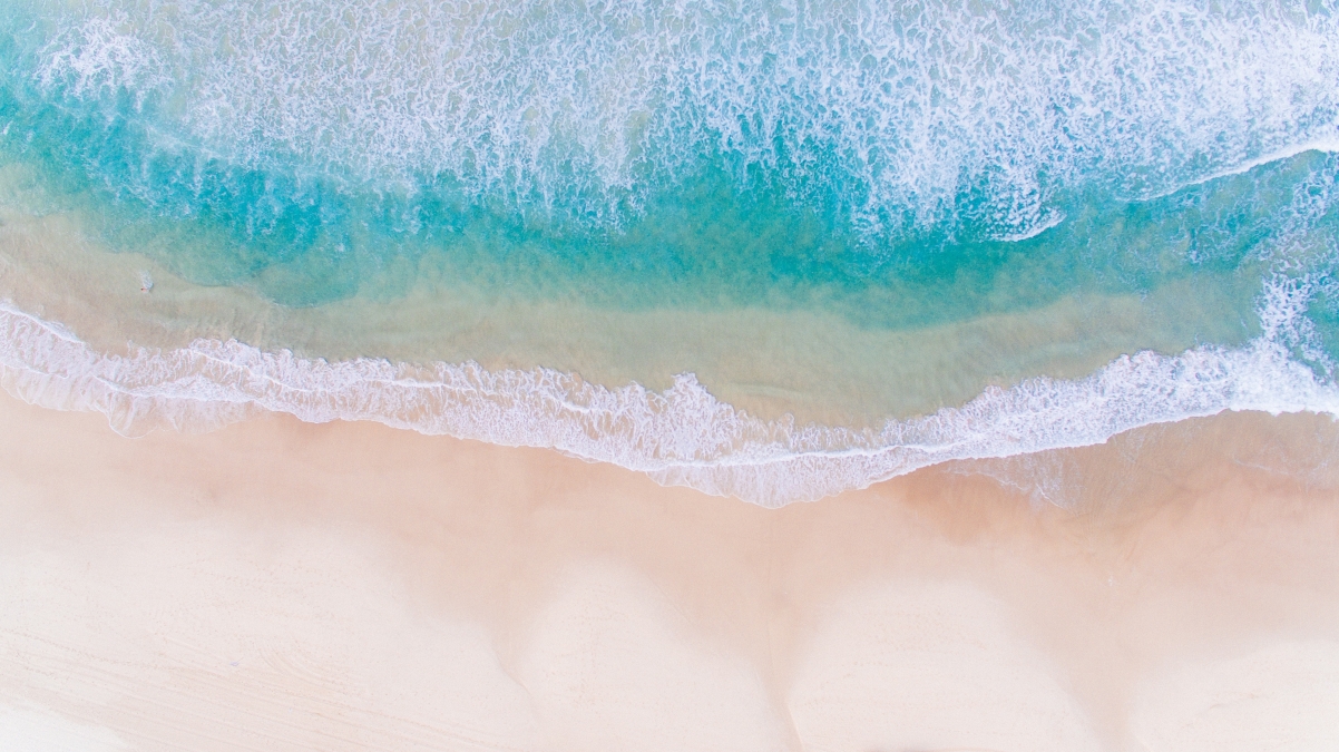 Sea beach sea water 4K landscape wall
