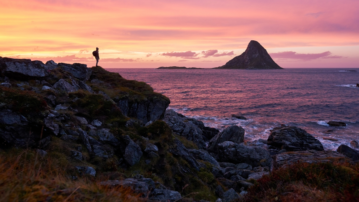 Enjoy the scenery from the northern coast of Norway