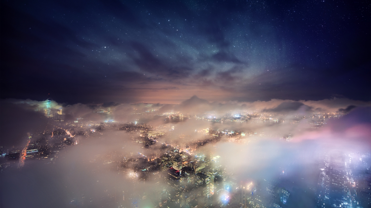 City Nebula 4k Wallpaper