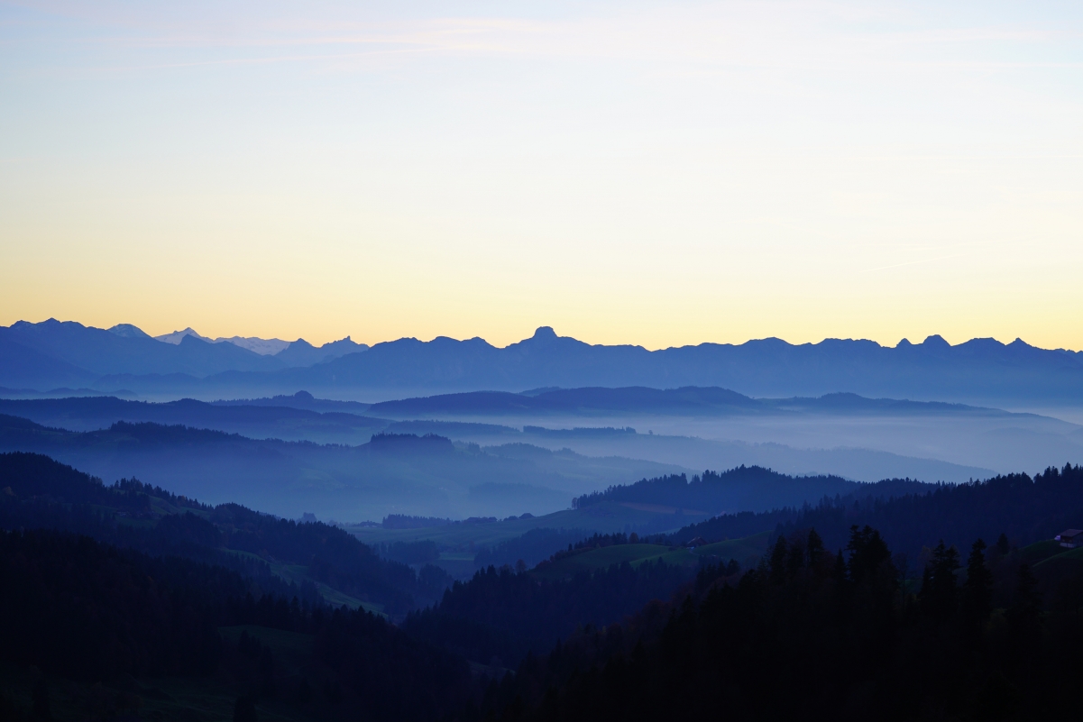 4k landscape of the Bernese Alps