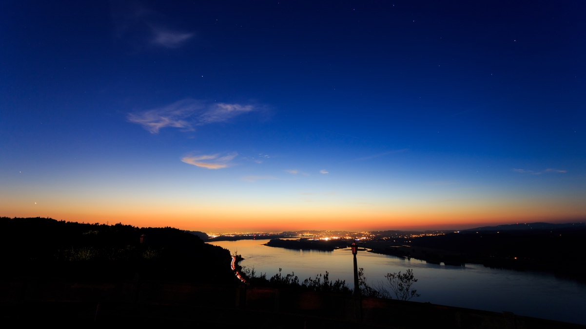 Portland Sunset Landscape 4K Wallpaper