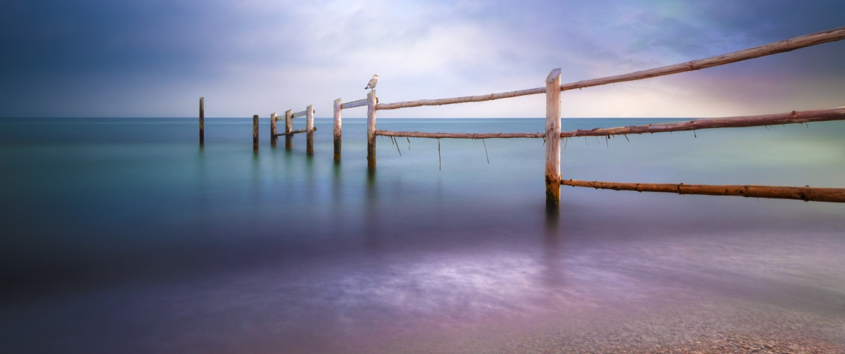 Baltic beach landscape 3440x1440 with