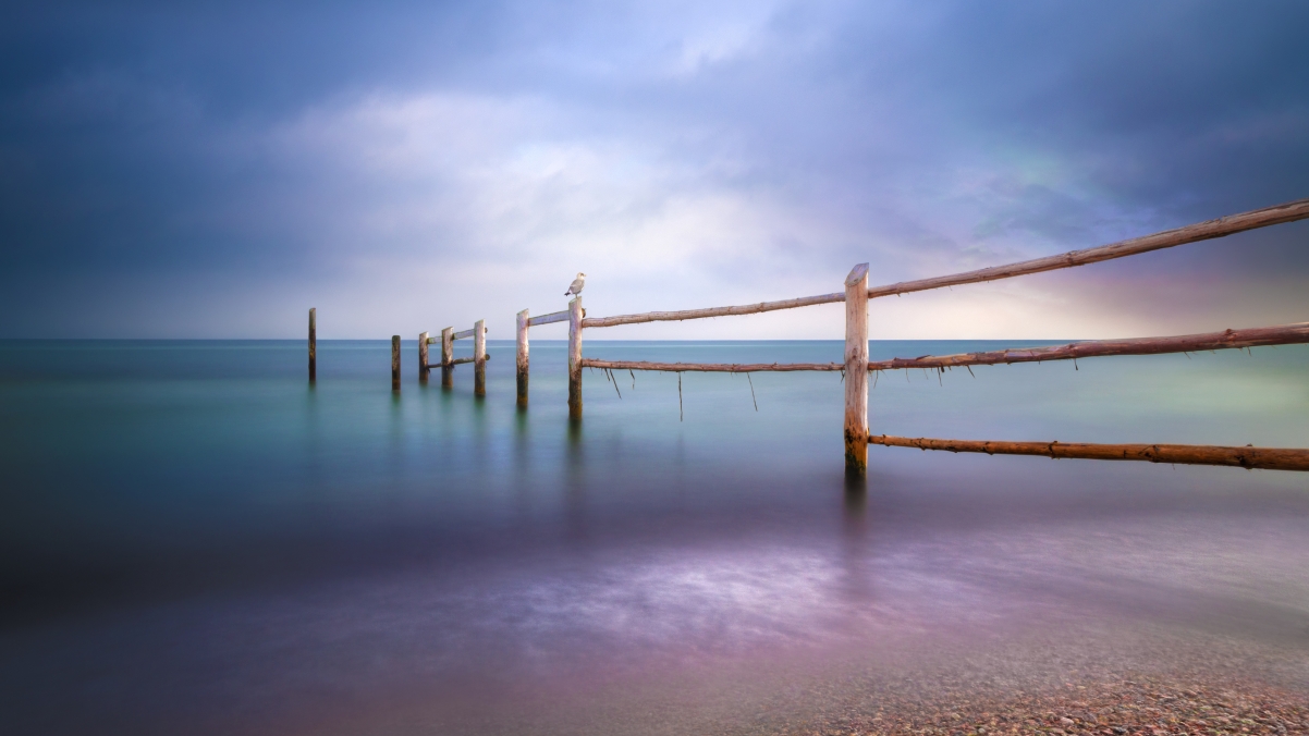 Baltic sea beach 4K landscape wall