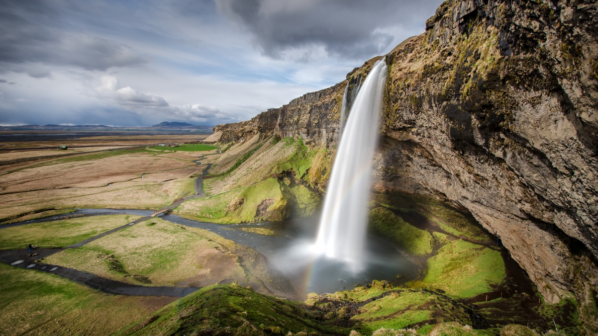 Seljaland Waterfall in Iceland (Selja